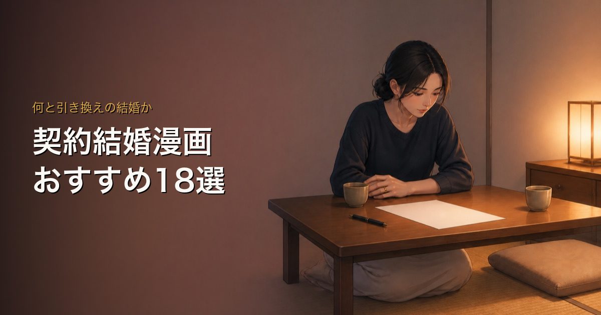契約結婚漫画おすすめ18選